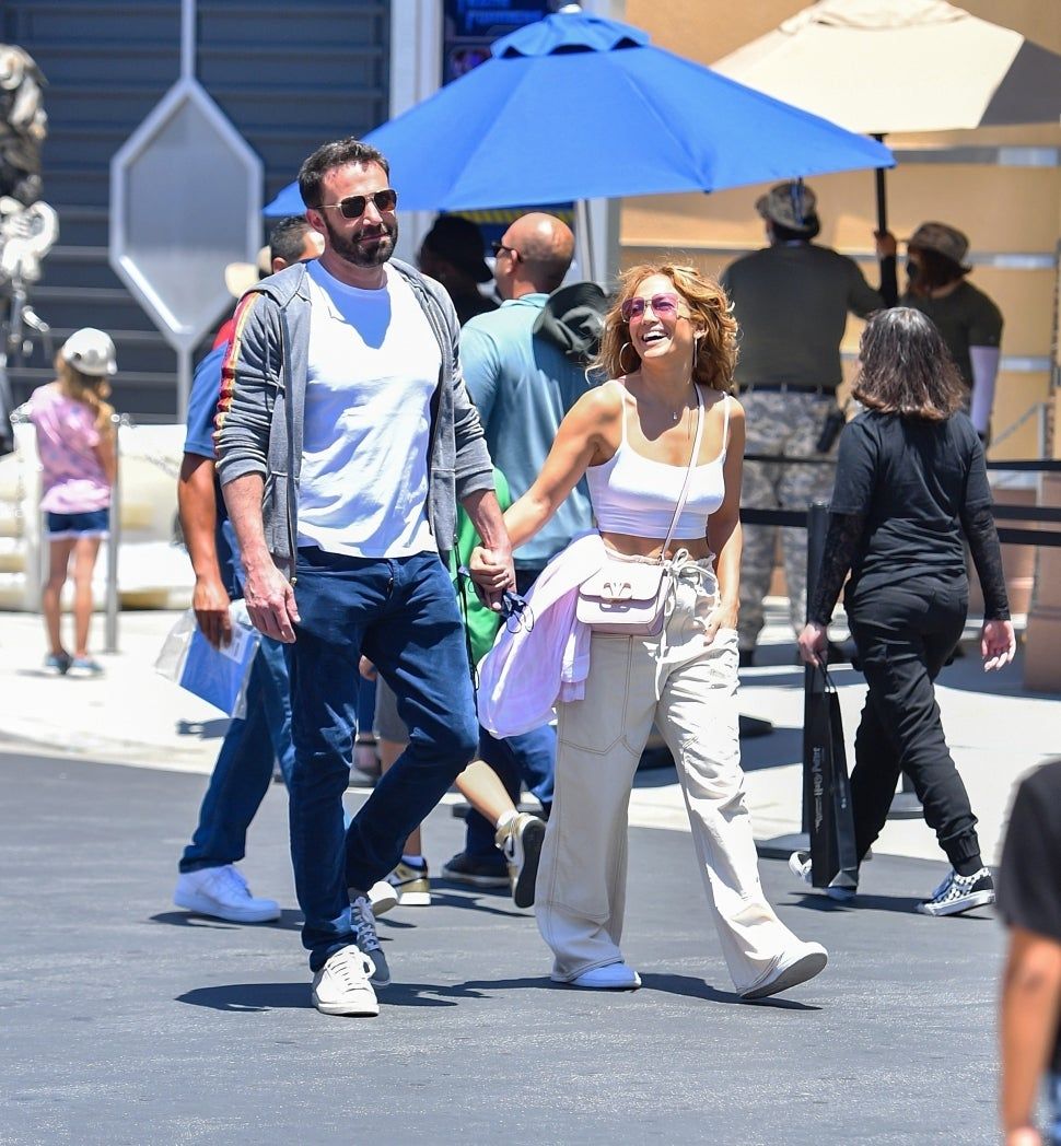 Ben Affleck & Jennifer Lopez di Universal Studios Hollywood