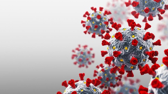 Kasus Corona Indonesia Hari Ini: Rekor Lagi dan Prediksi Lonjakan Coronavirus. COVID-19. Copy space. 3D Render