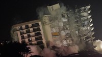 Pejabat berwenang mengatakan penghacuran gedung tersebut perlu dilakukan. Dengan merobohka sisa bangunan akhirnya ini membuka area baru untuk dijelajahi oleh tim penyelamat.