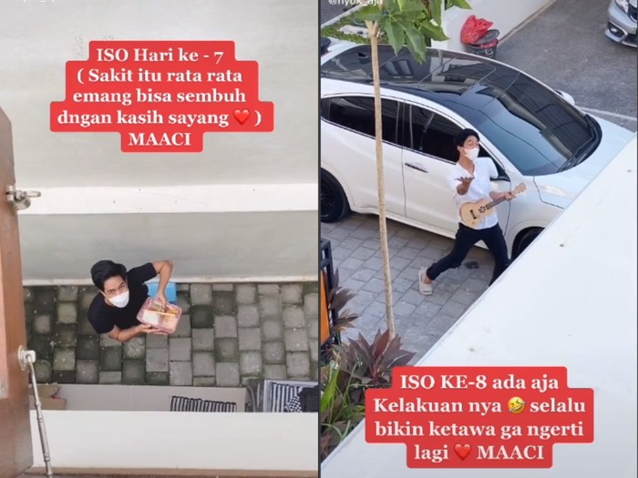 Romantis saat kirimkan makanan kekasih So Sweet! Pria Kirim Makanan untuk Kekasih pakai Drone Diiringi Lagu