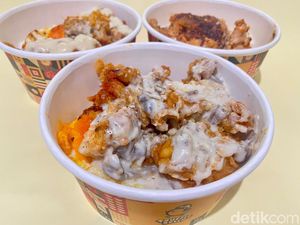 Truffle Belly: Gurih Creamy Truffle Chicken Rice dengan Saus Jamur dan Mentai