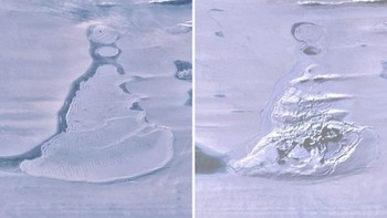 Danau Bawah Tanah: Antartika adalah rumah danau subglasial, dengan 675 danau diidentifikasi sejauh ini. Danau terbesar di antaranya Danau Vostok di bawah Lapisan Es Antartika Timur, yang tebalnya sekitar 1,4 mil. Air tawar Danau Vostok dikatakan telah tertutup selama sekitar 15 hingga 25 juta tahun dan kemungkinan dihuni berbagai spesies yang tidak diketahui. Danau ini dianggap sebagai sisa-sisa periode Kenozoikum awal, berlangsung dari 66 juta tahun lalu hingga sekarang. Periode Kenozoikum membawa serta serangga, burung, mamalia, dan lainnya. Itu berarti di bawah es itu, mungkin terdapat makhluk aneh, mungkin menakutkan, yang tak diketahui. Foto: CTV