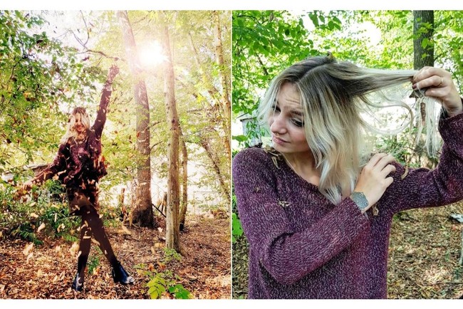 Foto di medsos terlihat keren, tapi kamu nggak tahu kan apa yang harus dijalaninya demi dapat foto keren? Rambut pun kadang bisa jadi korban seperti yang satu ini. Foto: Instagram.com/the_truth_is_not_pretty