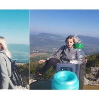 Nasib kalau liburan sendiri. Mau foto aja perjuangannya harus ekstra. Jiwa kekreativitasan pun terpaksa harus dikeluarkan. Foto: Instagram.com/the_truth_is_not_pretty