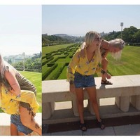 Pose yang lagi kekinian biar terlihat akrab tapi membutuhkan effort yang lumayan. Asal jangan sampai terpeleset jatuh saja sih.. Foto: Instagram.com/the_truth_is_not_pretty