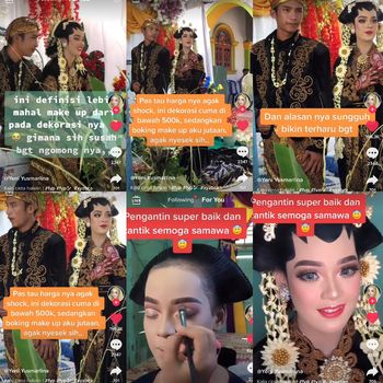 Kisah pengantin yang viral di TikTok.