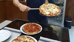 Yummy! Cicip Pizza Gaya Roma yang Dibuat Langsung oleh Chef Italia
