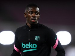 Ousmane Dembele misalnya, baru bikin satu gol dari 11 laga terakhirnya. Situasi tambah runyam, penyerang sayap ini belum juga perpanjang kontrak yang bakal habis di akhir Juni nanti (Getty Images)