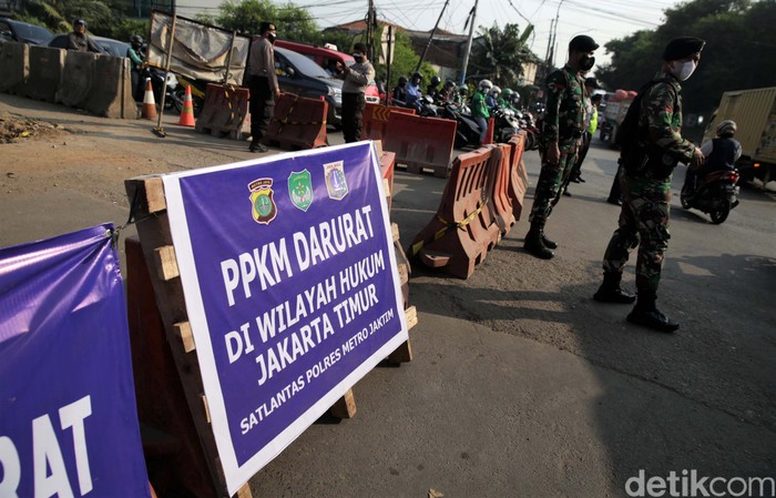 Jumlah titik penyekatan di wilayah Jakarta dan sekitarnya selama PPKM Darurat bertambah. Saat ini ada 72 titik.