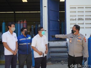Polisi Cek Perusahaan Penyedia, Pastikan Oksigen Medis di Bojonegoro Aman