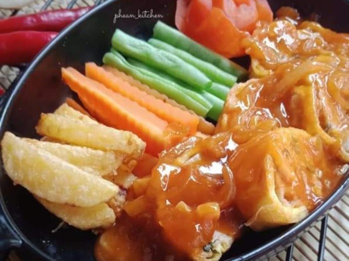 Rolade Sayur Saus Asam Manis Rolade Sayur Saus Asam Manis