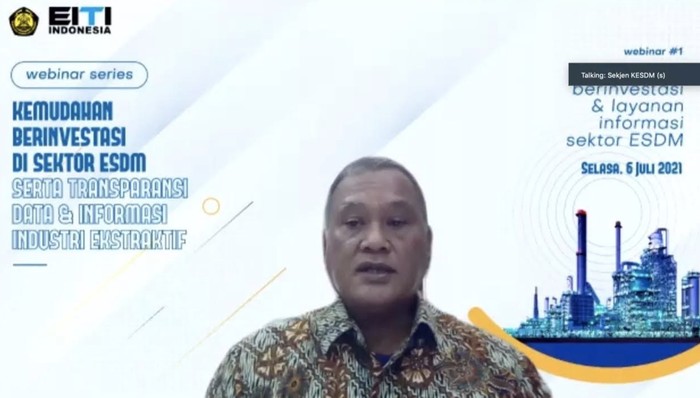Sekretaris Jenderal Kementerian ESDM Ego Syahrial