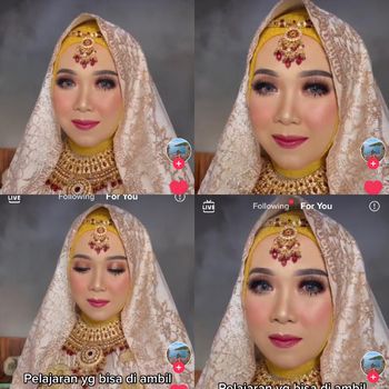 Viral pengantin wanita yang salah pilih MUA saat hari pernikahan.