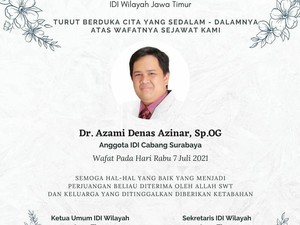 5 Hari, 11 Dokter di Jatim Meninggal Terpapar COVID-19
