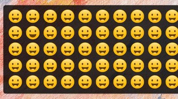 Temukan ekspresi emoji yang berbeda. Foto: Brightside