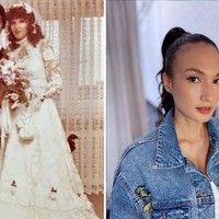 Selanjutnya ada foto masa muda ibu Nadine Chandrawinata yang berasal dari Jerman. Paras bule dari sang ibu lah yang kemudian diturunkan ke Nadine. Foto: dok. Instagram/@nadinelist