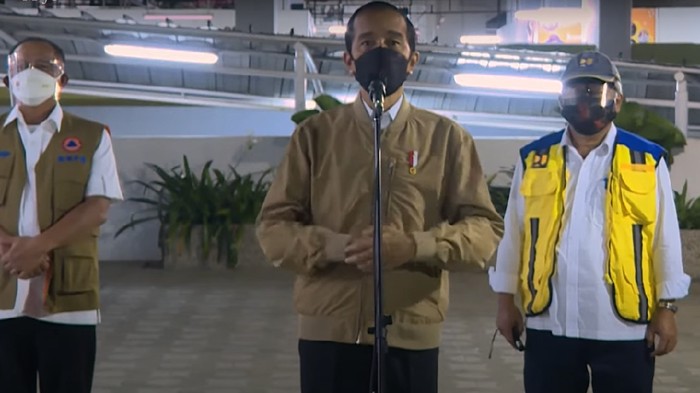Jokowi Tinjau Rusun Pasar Rumput