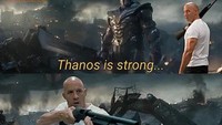 Pada film Avengers karya Marvel, diketahui bahwa musuh besarnya adalah Thanos. Namun menurut meme dar akun Twitter @ShivamChatak, Thanos tidak lebih kuat dari keluarga. Foto: twitter @ShivamChatak