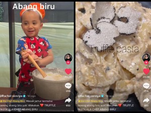Mewah! Anak Rachel Vennya Bikin Pasta Berbahan Jamur Puluhan Juta
