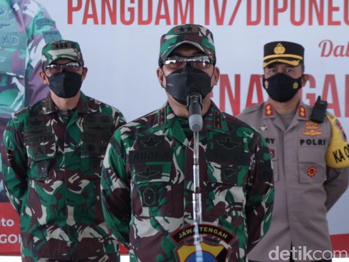 Pangdam IV/Diponegoro, Mayjen TNI Rudianto di Boyolali, Rabu (7/7/2021).