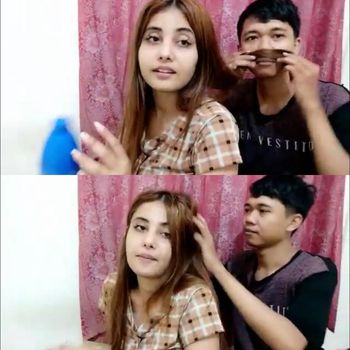 pasangan Youtuber asal Tulungagung Rico dan bule India Shivani.
