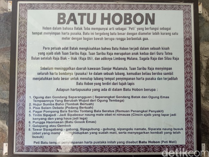 Batu Hobon di Sianjur Mulamula
