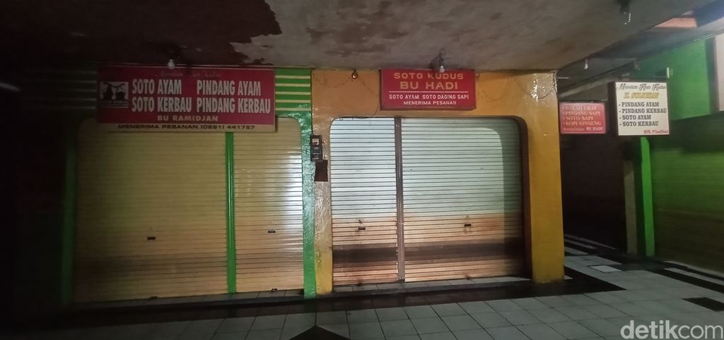 Dampak PPKM, Pedagang Soto Kudus di Taman Bojana Tutup karena Tak Ada Pembeli