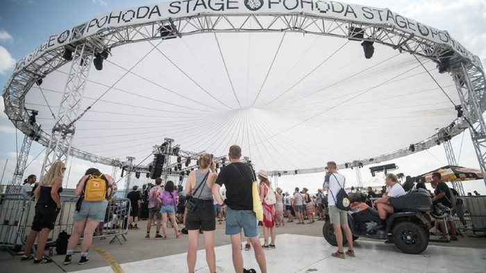 Festival Musik Pahoda TRENCIN, SLOVAKIA - JULY 7: A Slovak band Vrbovski vitazi performing during the Pohoda Festival on July 7, 2021 in Trencin, Slovakia. Pohoda, the largest music and culture festival in Slovakia, holds a special pandemic version, the so-called Pohoda on the Ground. After last year's edition having been moved to a virtual space, this year the organisers decided to allow live audiences of up to 1000 attendees. Attendees must undergo strict pandemic measures, only those who have been vaccinated with at least one dose of Covid-19 vaccine or those who recently contracted Covid can enter without testing. (Photo by Robert Barca/Getty Images)