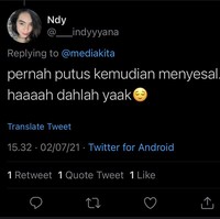 Siapa yang senasib dan pernah ngalamin hal ini juga? Kalau sudah jadi kenangan, sekarang saatnya untuk move on dan cari yang baru. Foto: Twitter/@_indyyyana