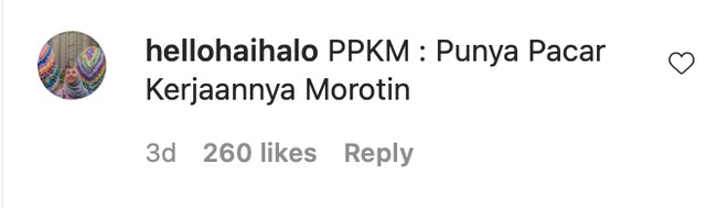 Siapa yang punya pacar kerjaannya morotin? Kalau gitu sih mendingan cari yang baru saja deh.. Foto: Instagram/@hellohaihalo
