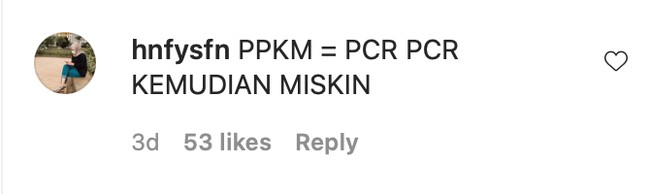 Namanya juga lagi musim COVID-19, jadi dikit-dikit harus SWAB. Tanpa terasa dompet pun menangis. Foto: Instagram/@hnfysfn