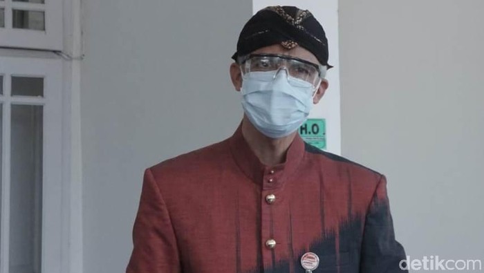 Gubernur Jateng Ganjar Pranowo di RSI Banjarnegara, Kamis (8/7/2021).