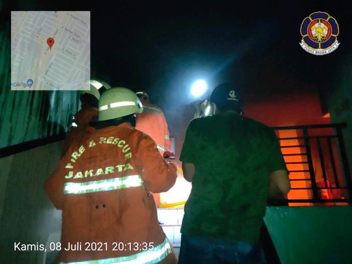 Gudang Vaksin di Puskesmas Sumur Batu Jakarta Pusat terbakar.