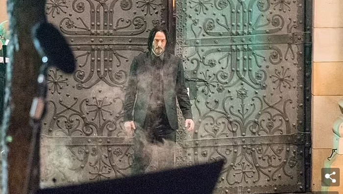 Keanu Reeves syuting John Wick 4 di Berlin
