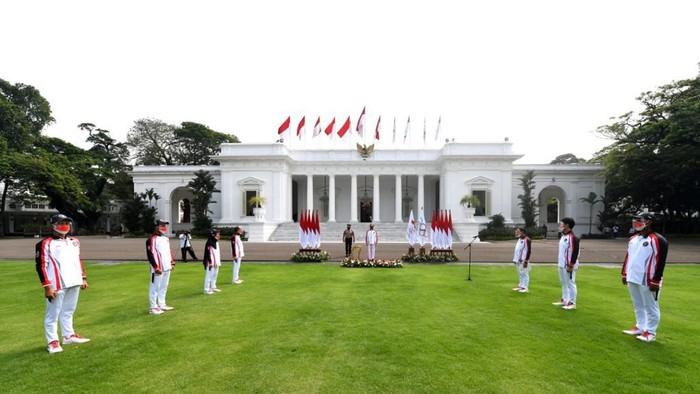 Pelepasan Kontingen Indonesia ke Olimpiade Tokyo oleh Presiden Joko Widodo.