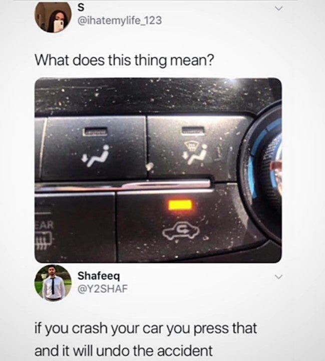 Meme tombol AC dalam mobil