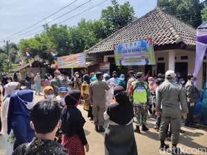 Duh, Peresmian Kampung Tangguh di Pandeglang Timbulkan Kerumunan