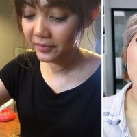 Walaupun tampil tanpa makeup, wajah Rina Nose terlihat tetap cantik. Kalau kamu lebih suka melihat Rina Nose tanpa atau pakai makeup nih? Foto: dok. Instagram/@rinanose16