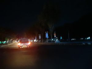 PJU Jalan Menuju Alun-alun Kota Jember Dipadamkan Saat PPKM Darurat