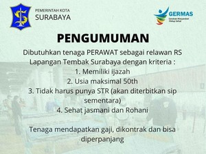 RSLT Surabaya Buka Lowongan 200 Dokter dan Perawat