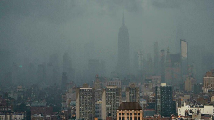 Between 2 and 4 inches of water fell in a series of thunderstorms over the city and surrounding areas on Thursday afternoon TIMOTHY A. CLARY AFP