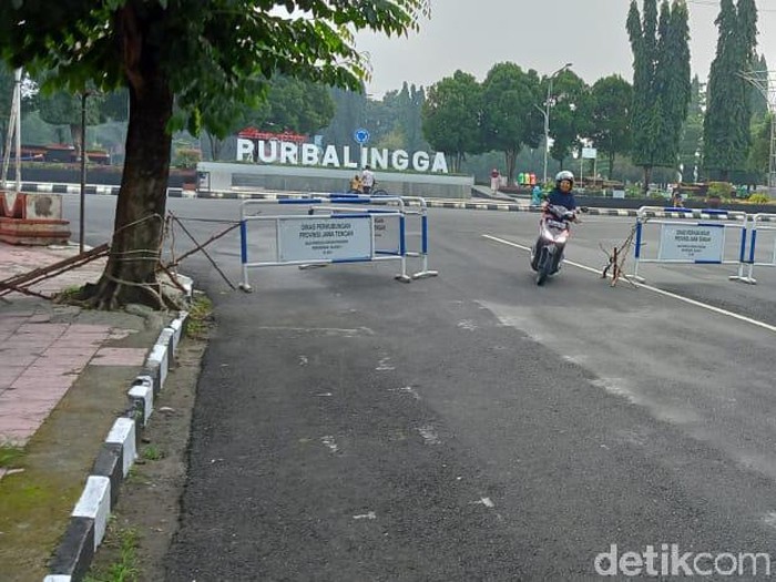 Suasana hari pertama Purbalingga di Rumah Saja, Jumat (9/7/2021).