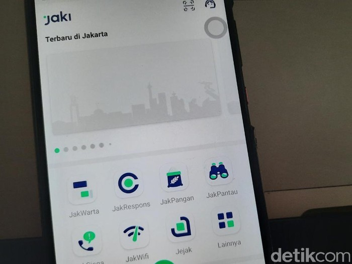 Aplikasi Jakarta Kini (JAKI) (Jabbar Ramdhani/detikcom)