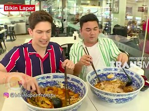 Bikin Laper! Dimas Beck dan Ncess Nabati Lahap Mi Kari dalam Mangkuk Raksasa
