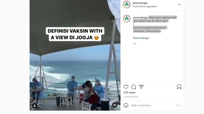 Lokasi vaksin Instagramable di Yogyakarta.