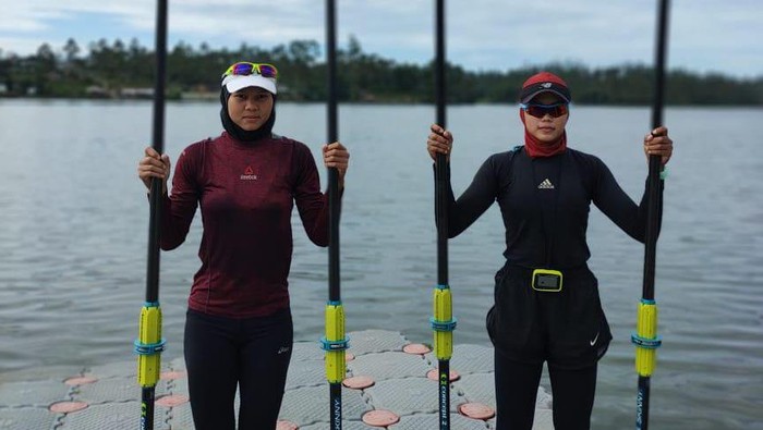Melani Putri, calon guru andalan Indonesia di rowing Olimpiade Tokyo 2020.
