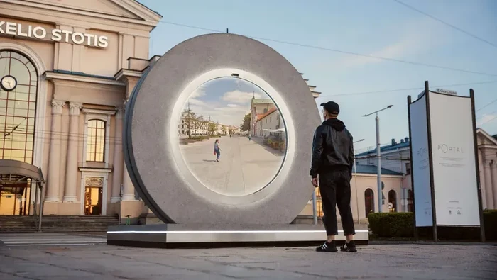 Portal digital di Vilnius, Lithuania.