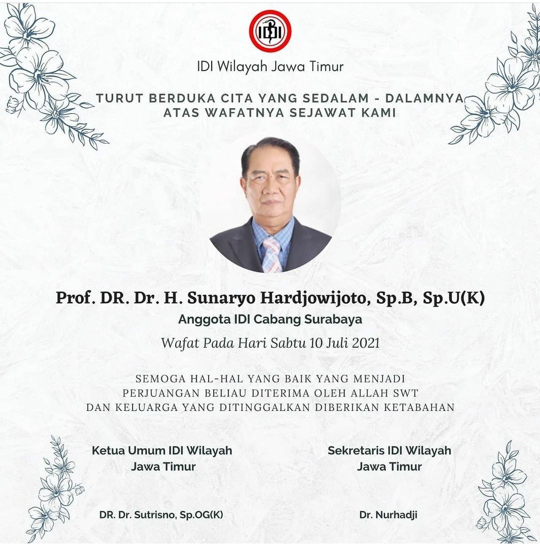 Dokter di Jatim Meninggal Terpapar COVID-19