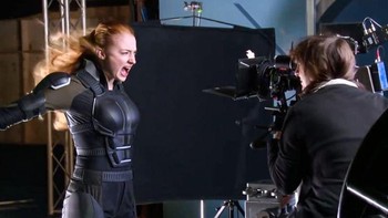 Ini adalah momen ketika segalanya berubah untuk Jean Gray (Sophie Turner) difilmkan di X-Men: Apocalypse. Foto: Brightside