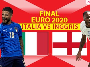Prediksi Italia vs Inggris di Final Euro 2020: Dan Juaranya adalah...